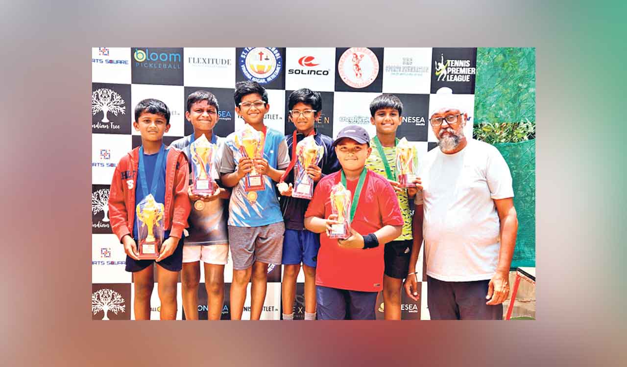 Aditya and Suhas win title in team tennis championship for under-12 boys