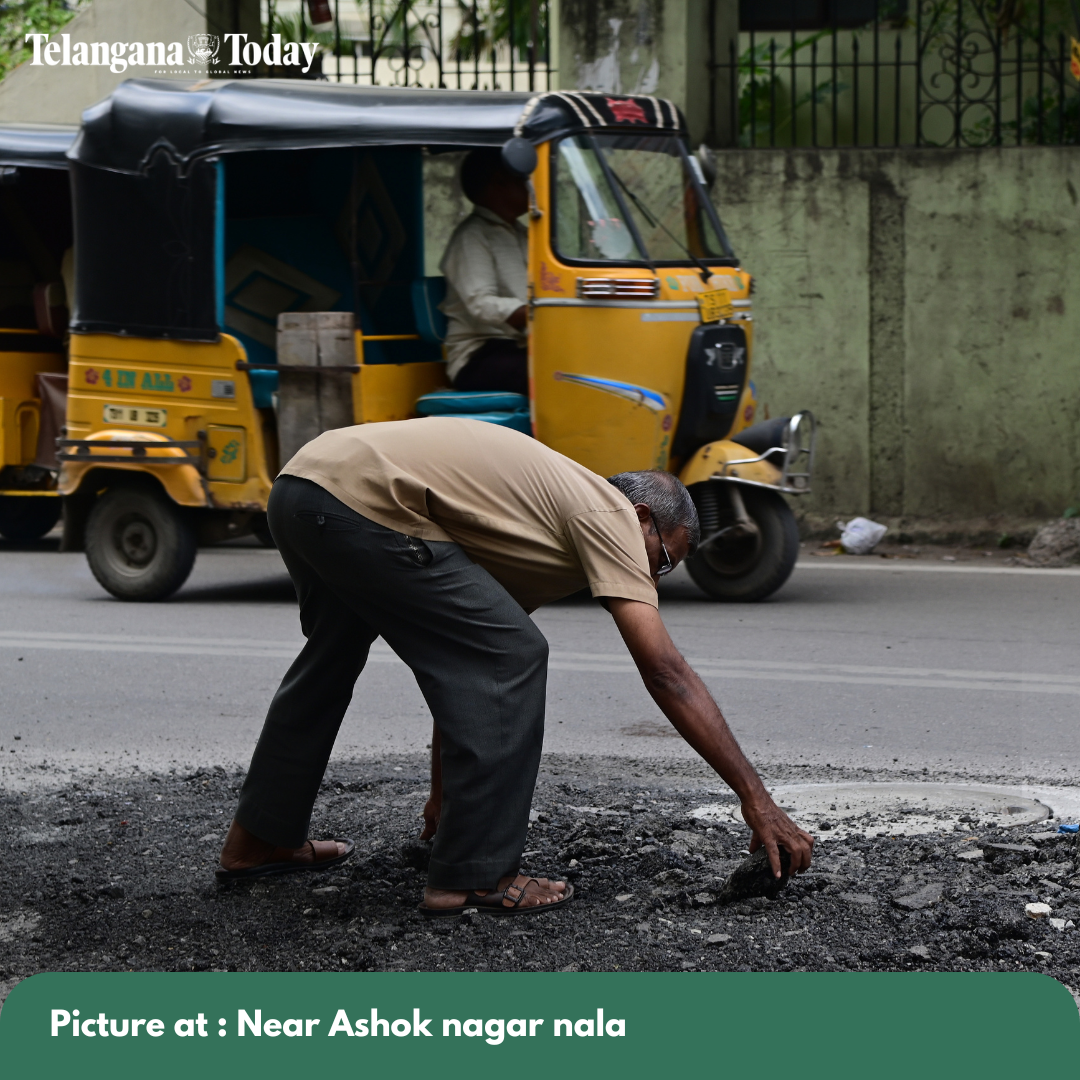 Pothole-ridden internal roads plague Hyderabad residents