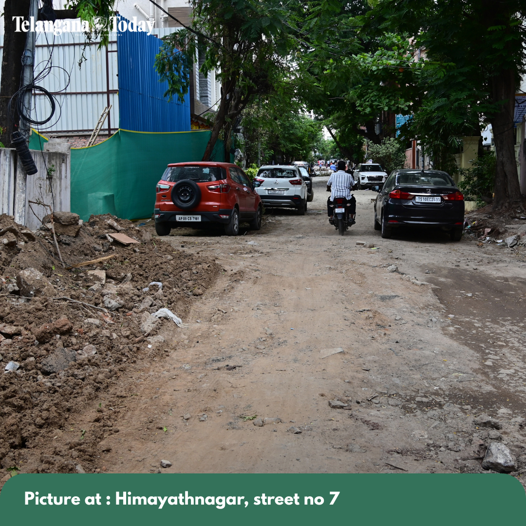 Pothole-ridden internal roads plague Hyderabad residents