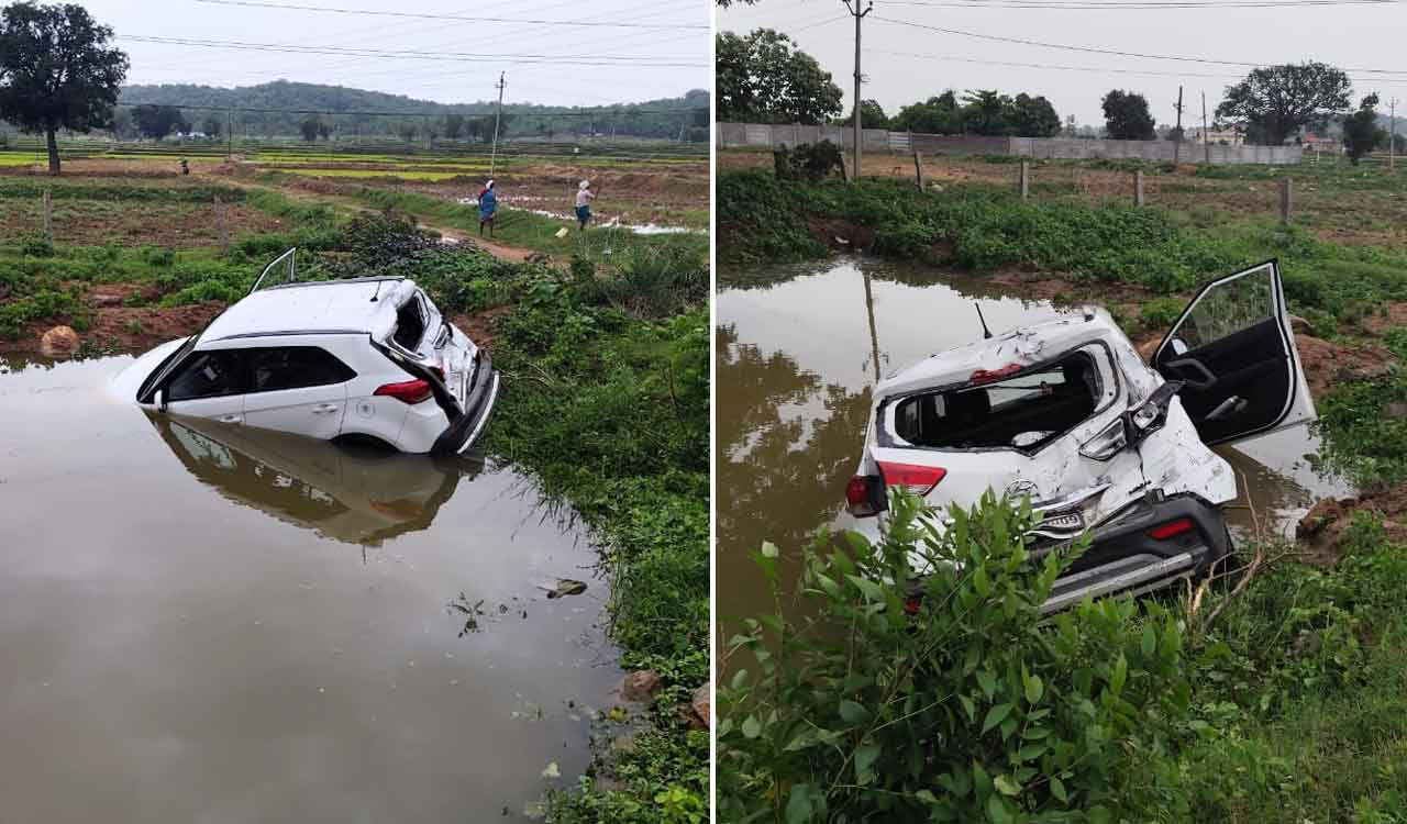 Telangana: Multiple vehicle pile-up on NH-44 near Nizamabad; No fatalities reported