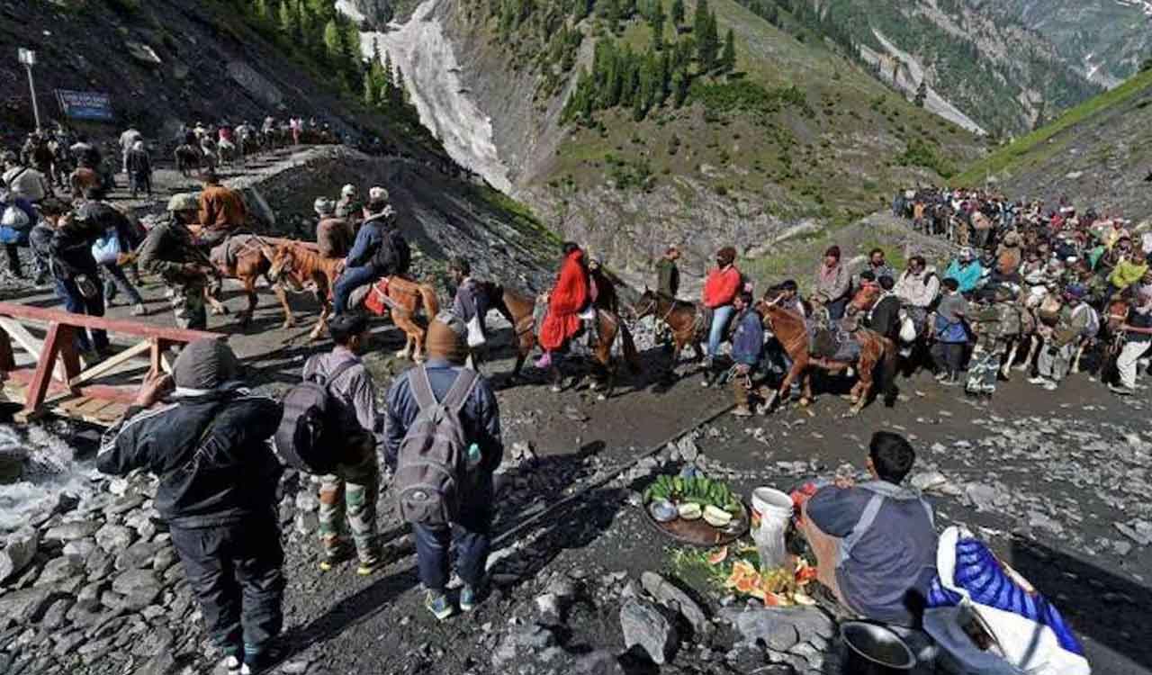 Amarnath Yatra suspended routes due to heavy rains in J&K