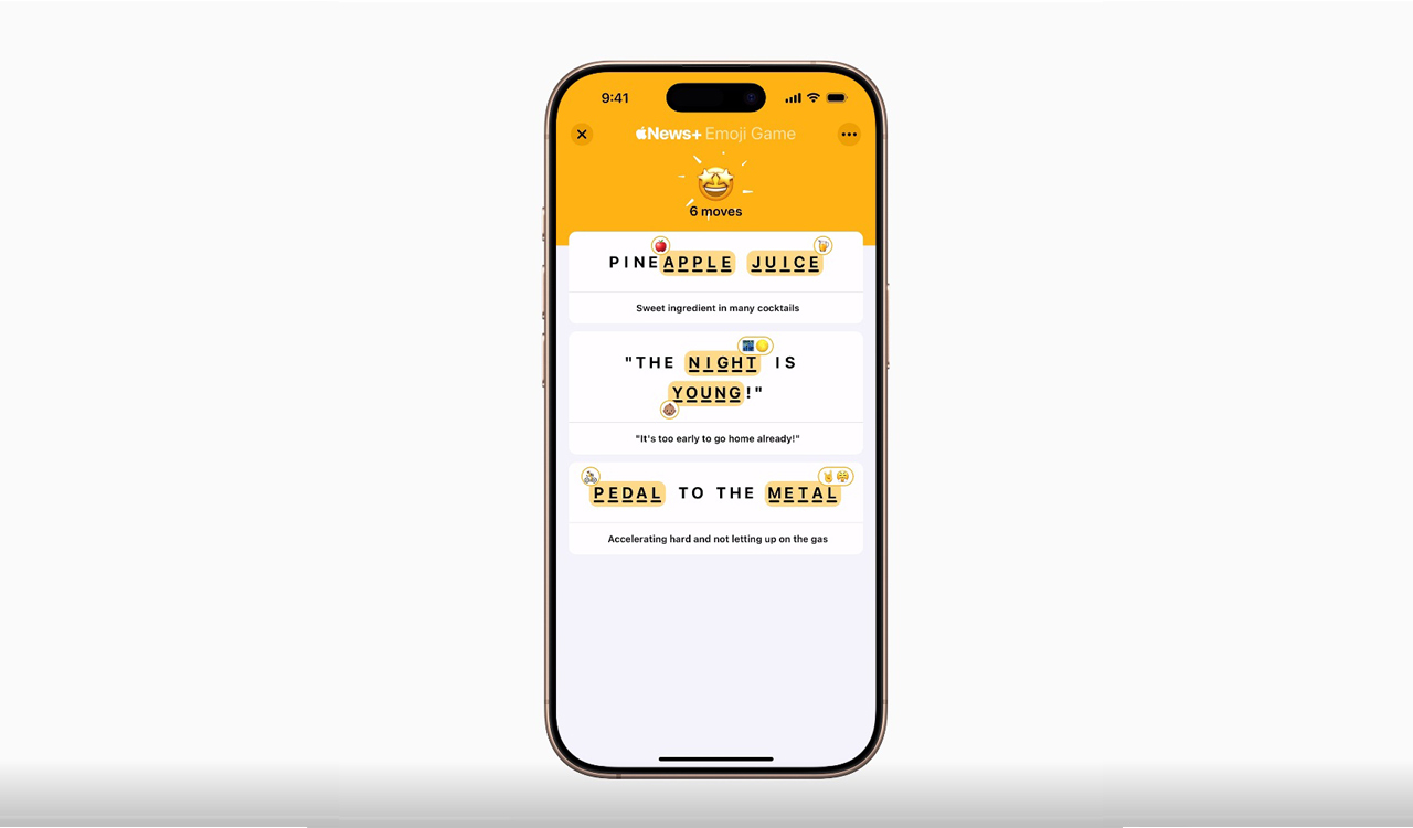 Apple News+ launches daily Emoji Game for puzzle lovers