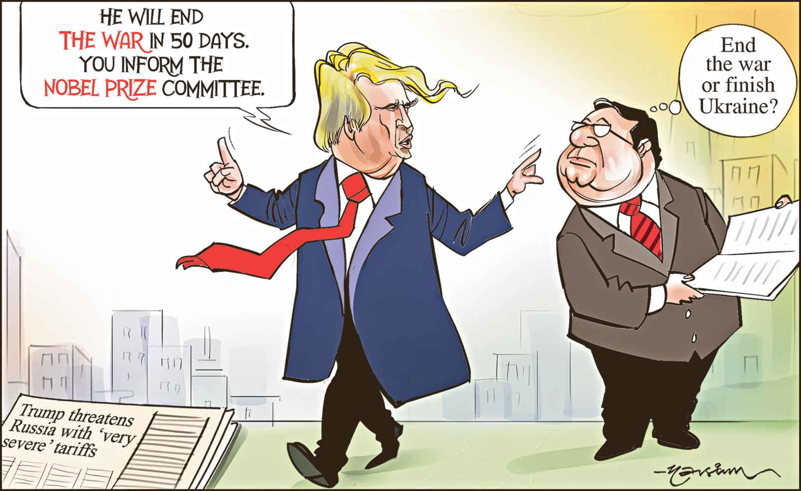 Cartoon Today on July 18, 2025