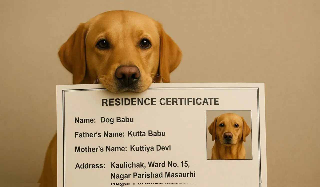 Fake residence certificate issued in favour of ‘dog babu’ in rural Patna; FIR lodged against applicant, officials