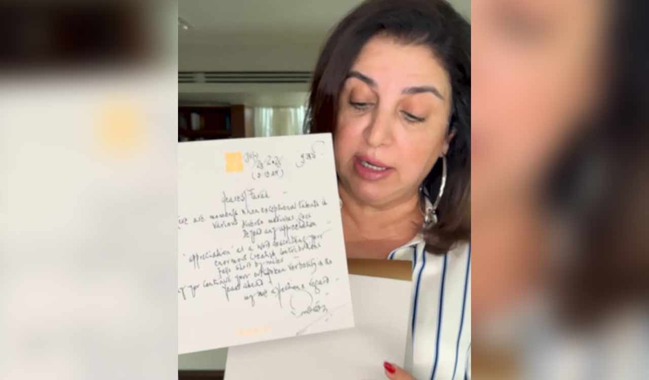 Farah Khan gets a handwritten letter from Big B!