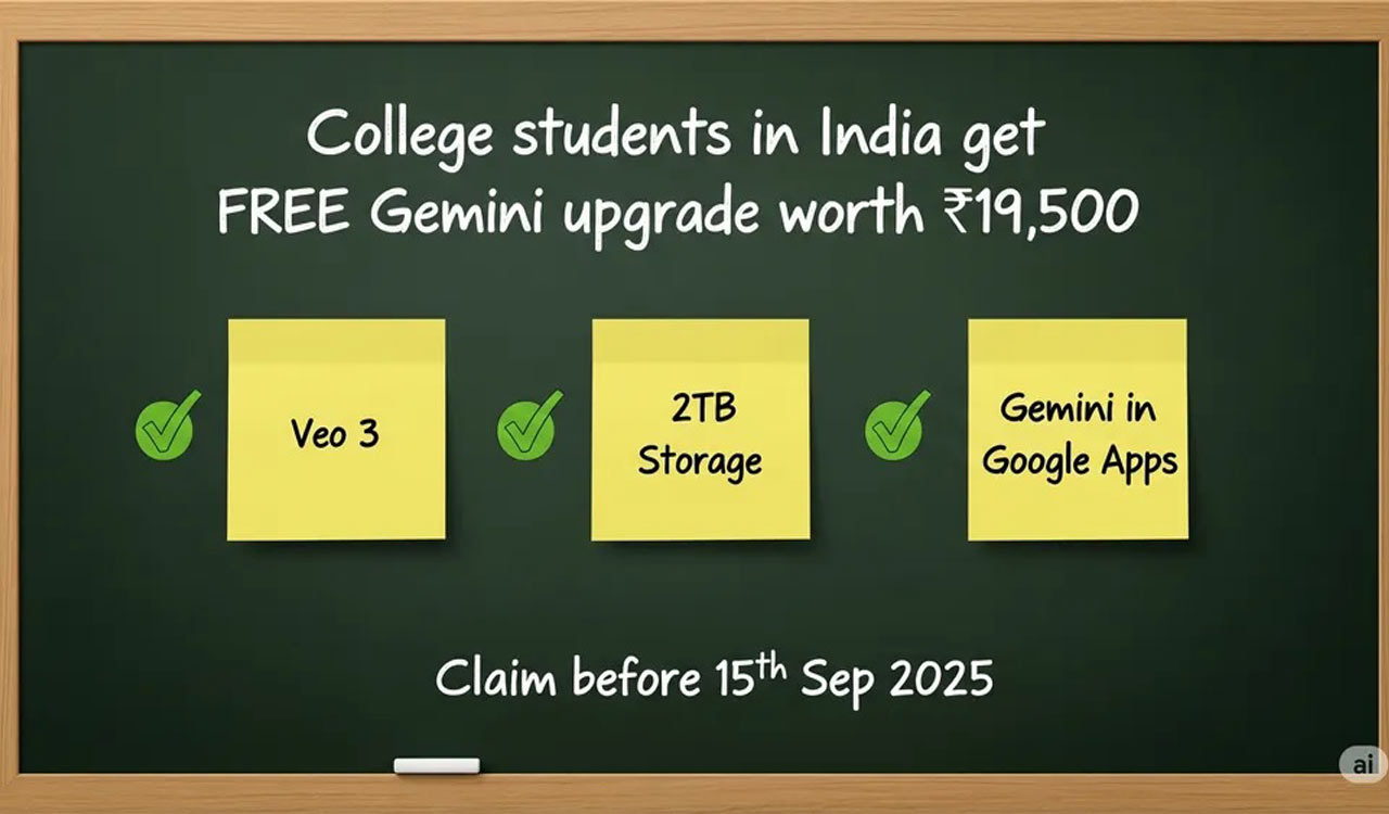 Google offers free Gemini AI Pro subscription to Indian students for one year