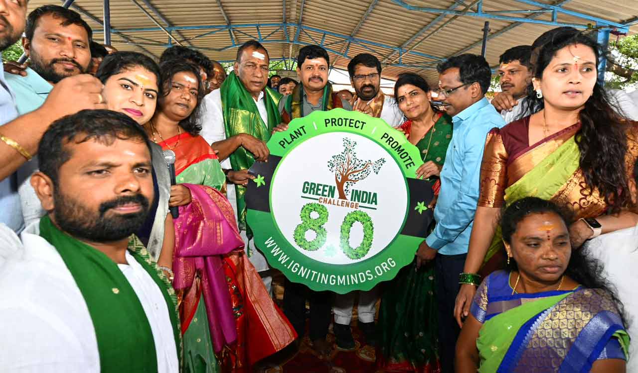 Green India Challenge eighth edition launched in Telangana