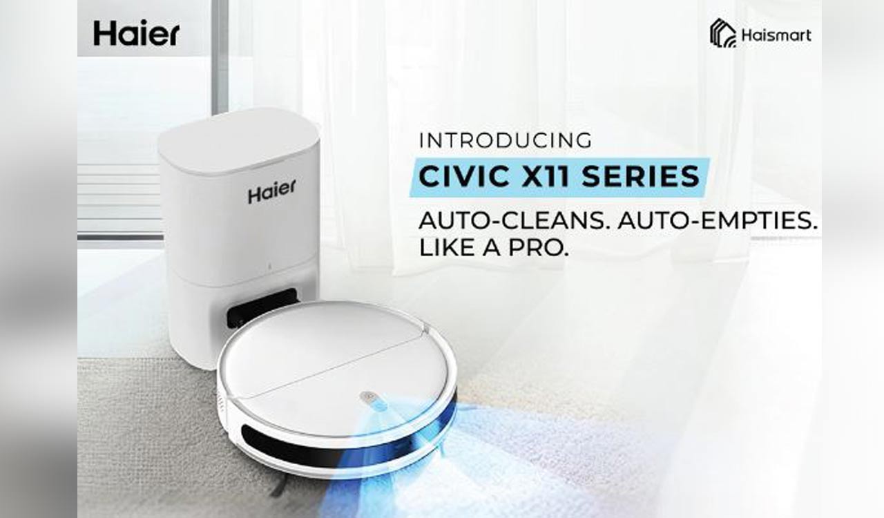 Haier India launches CIVIC X11 robot vacuum series with laser navigation and smart features