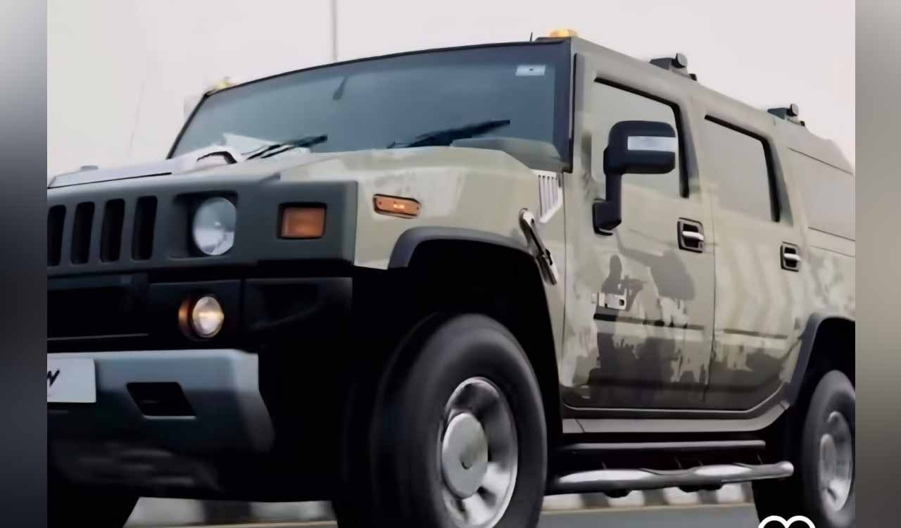 Dhoni’s favourite Hummer gets military makeover