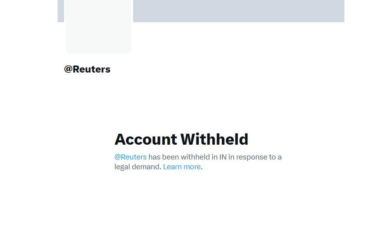 India denies ordering block of Reuters X account, says action likely due to outdated request