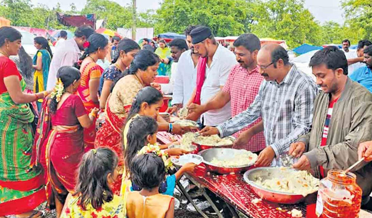 Quarry Durga Devi Jatara celebrated in Mancherial
