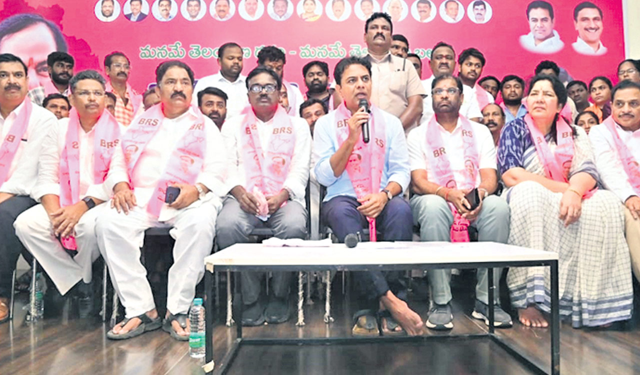 KTR calls on BRS cadres in Khammam to get ready for local body polls