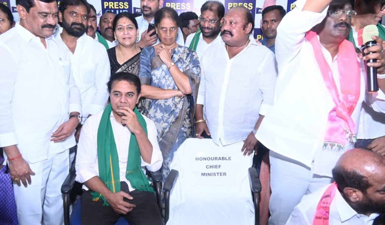 KTR slams Revanth Reddy for backing out of debate on farmers’ issues
