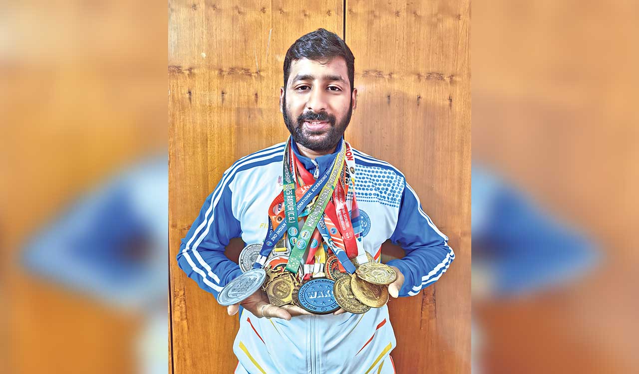 Kick-Boxing needs more State patronage, says Harsha who won two Senior National gold medals
