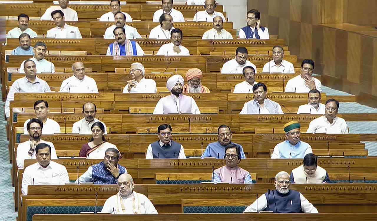 Lok Sabha adjourned till 12 noon amid Opposition protests