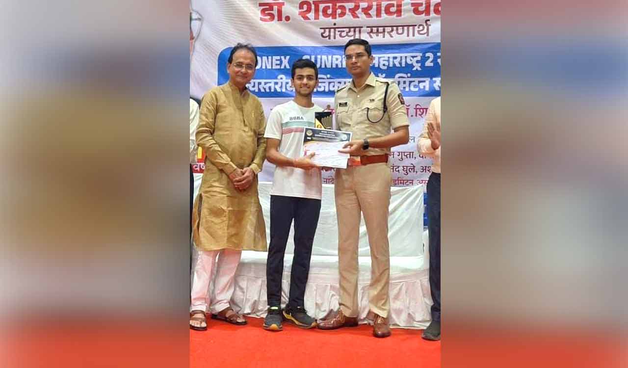 Mancherial boy shines in state-level badminton tournament held at Maharashtra’s Nanded