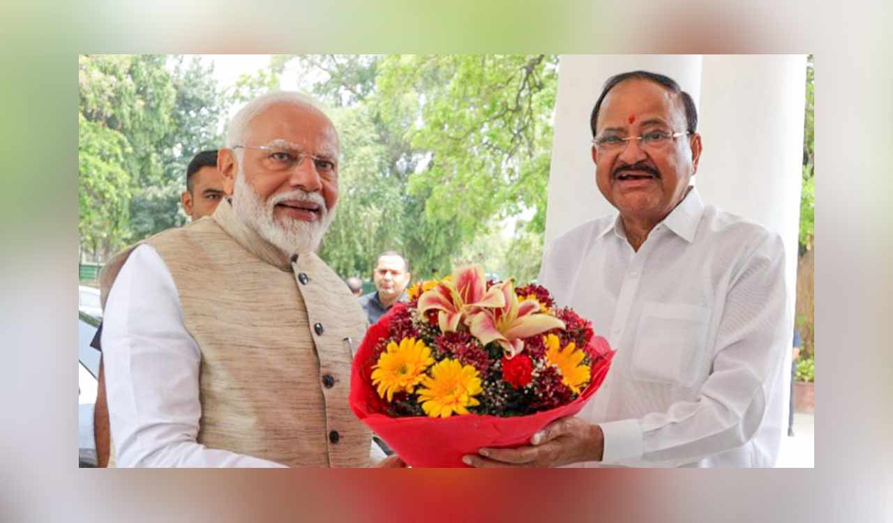 PM Modi greets ex-Vice President Venkaiah Naidu on his birthday