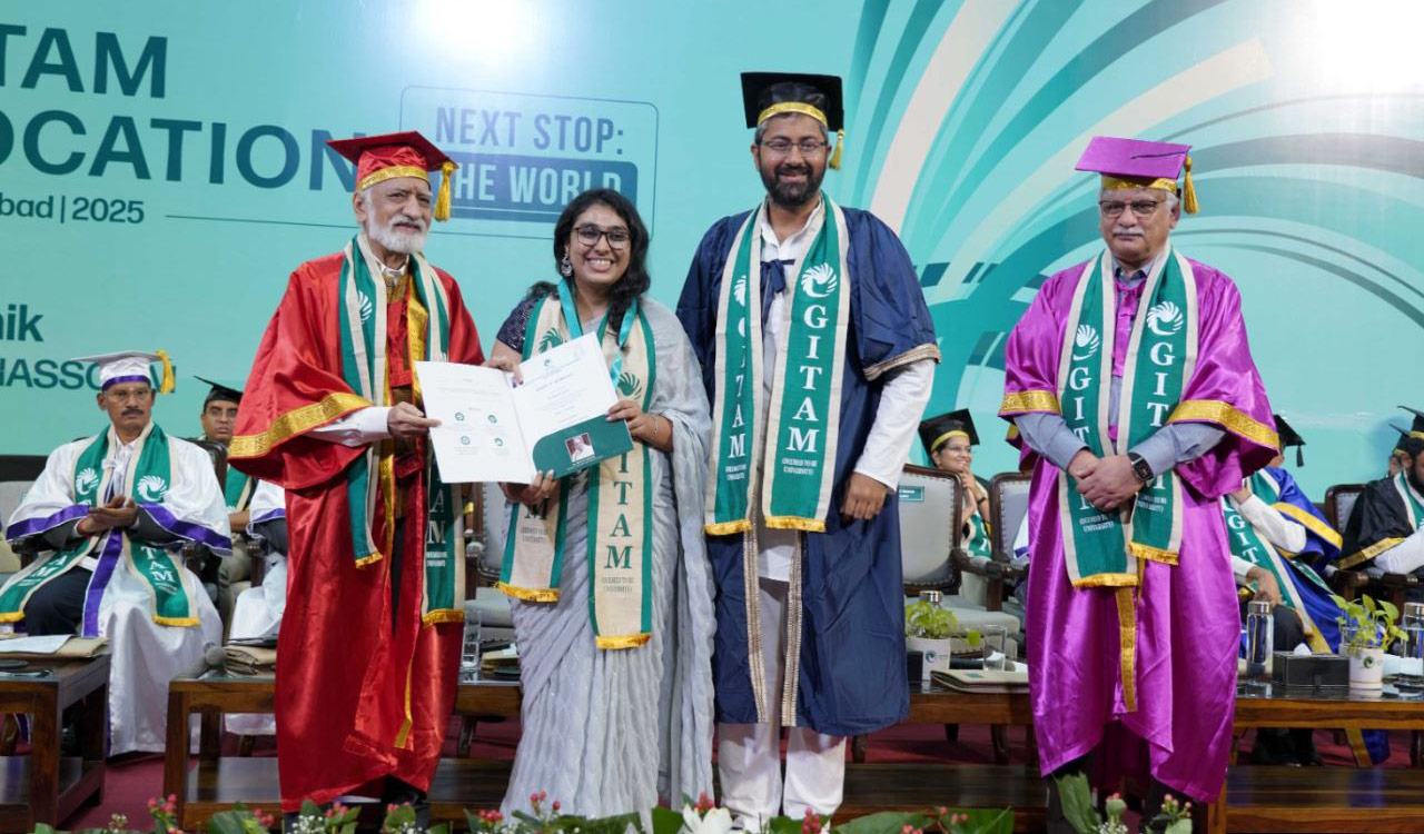 Reskill to seize AI-era opportunities, Kiran Karnik tells GITAM graduates