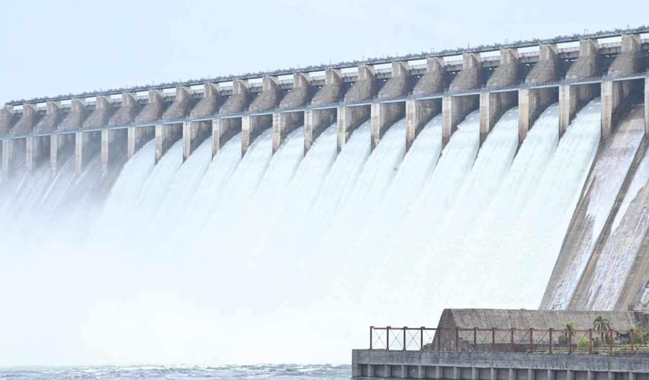 Nagarjuna Sagar Dam nears full capacity, releases water to manage inflow