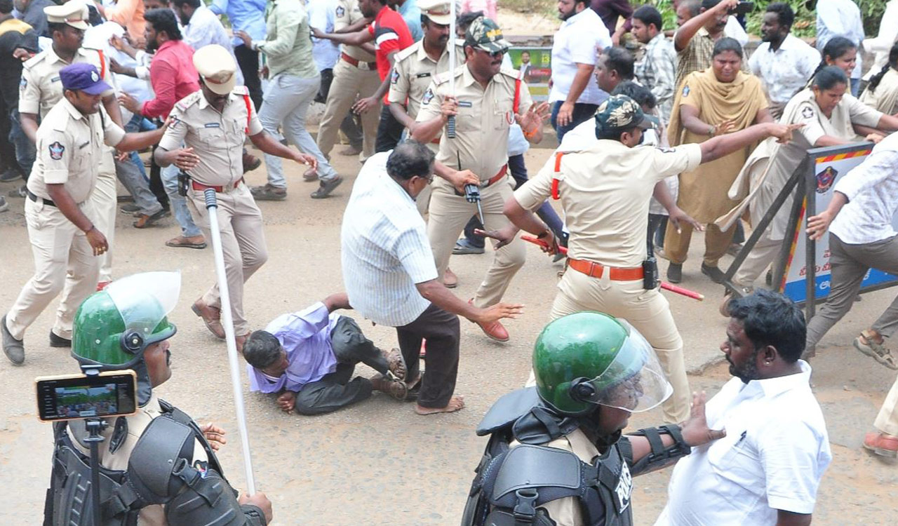 YSRCP chief Jagan alleges undeclared ‘emergency-like’ situation in Andhra