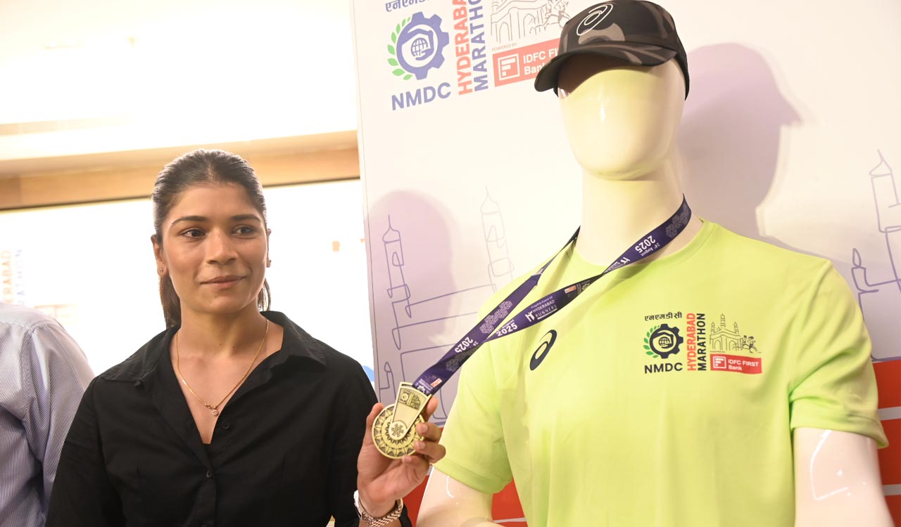 Nikhat Zareen unveils Hyderabad Marathon jersey as event sets record with 28,000 runners