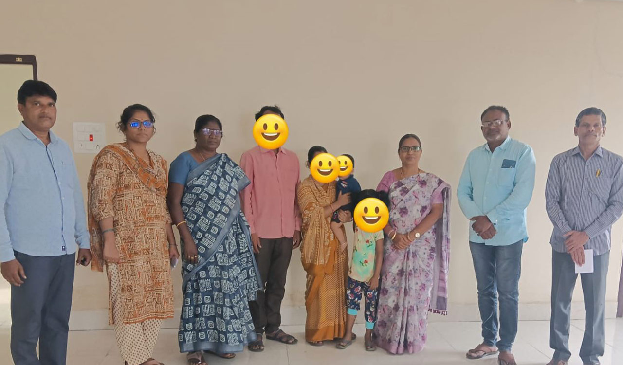 Karimnagar couple reunited with newborn after abandonment and verification