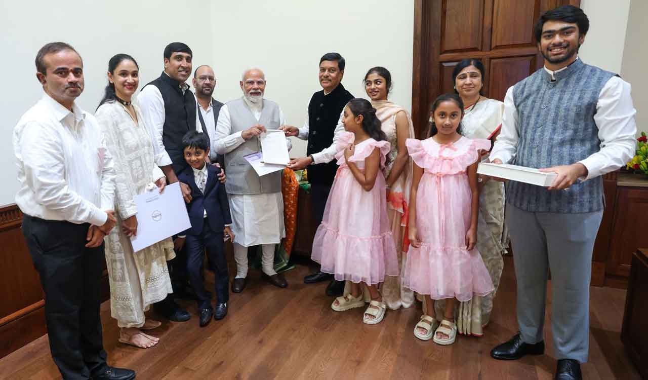 Partha Saradhi Reddy invites PM to Hyderabad for hospital launch