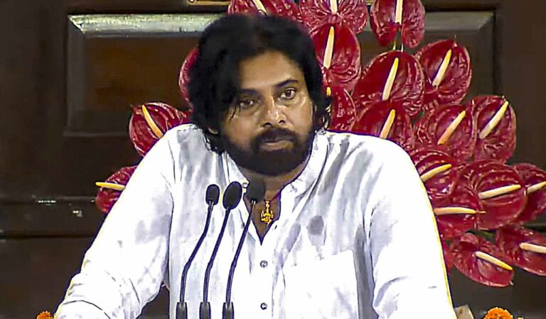 Andhra Pradesh: Dy CM and hero Pawan Kalyan addresses press conference ahead of release of Hari Hara Veera Mallu in Hyderabad