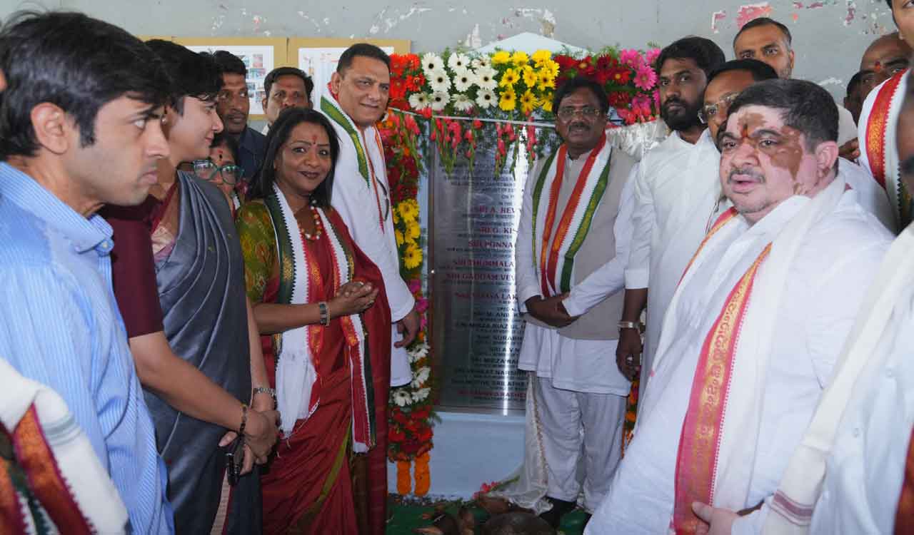 Foundation laid for new roads and civic works in Hyderabad