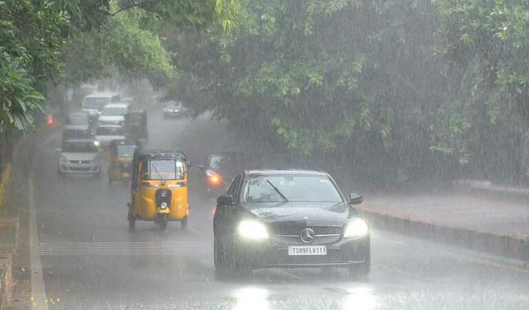 Hyderabad and its neighbouring districts witnessed moderate to heavy rainfall overnight, with Medchal-Malkajgiri and Rangareddy recording the highest showers up to 46 mm, leaving several areas soaked under damp and chilly weather.