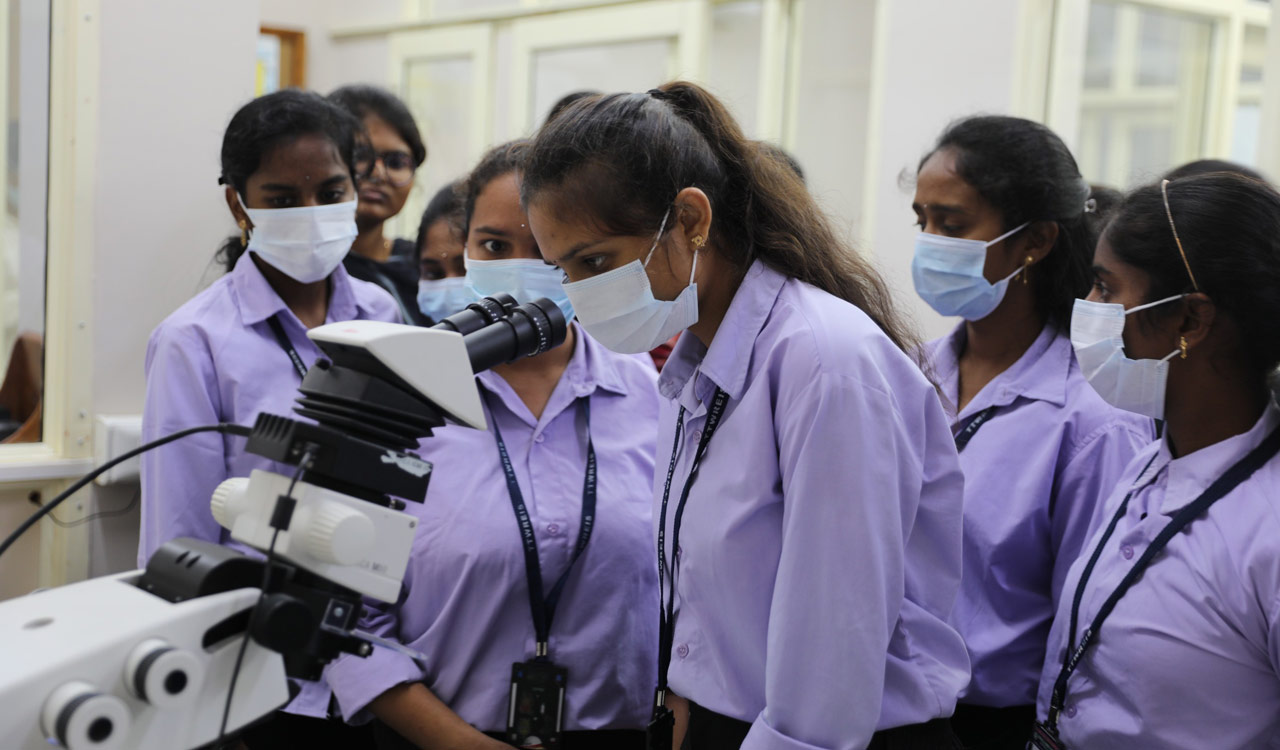 Kalpana She for STEM: Girl students from welfare colleges explore India’s top research labs in Hyderabad