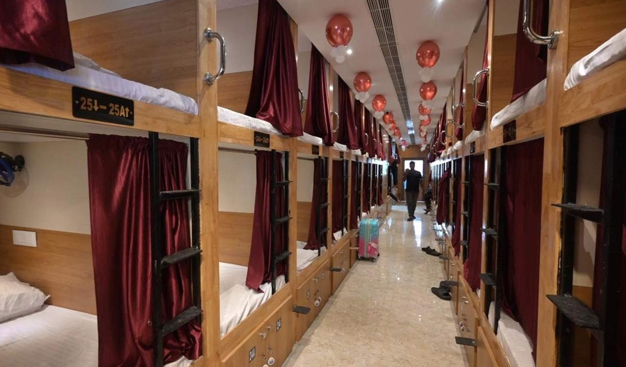 Sleeping pods launched at Vizag railway station to offer affordable stay options