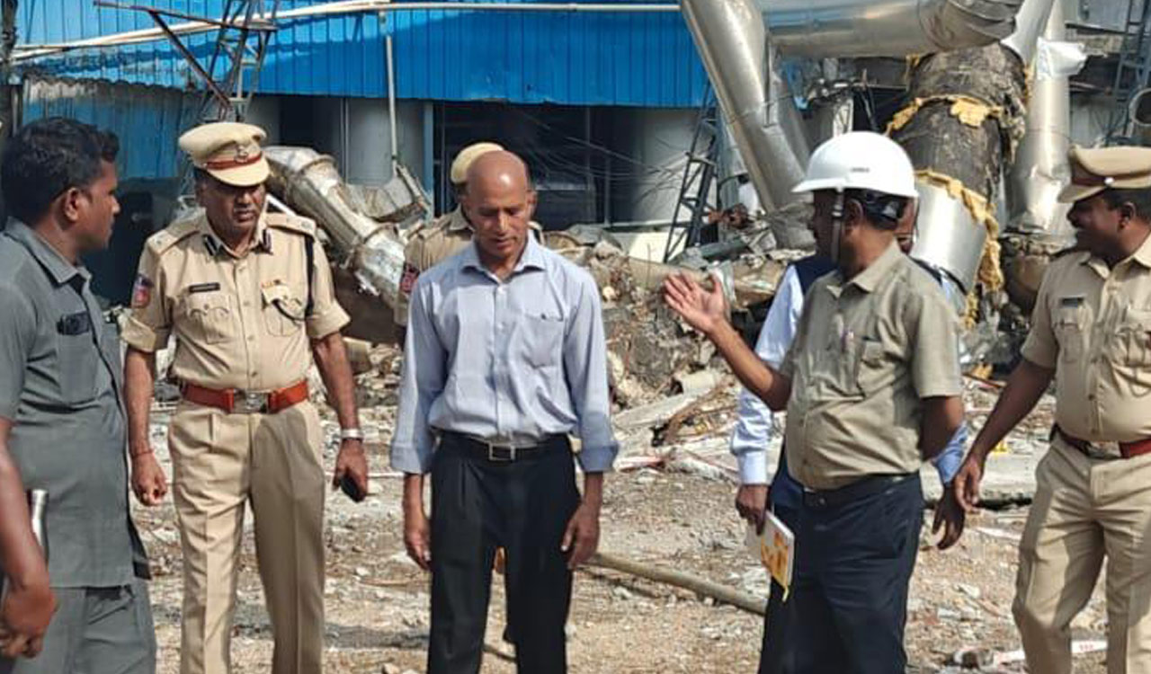 AP Director General of fire department visits Sigachi accident site