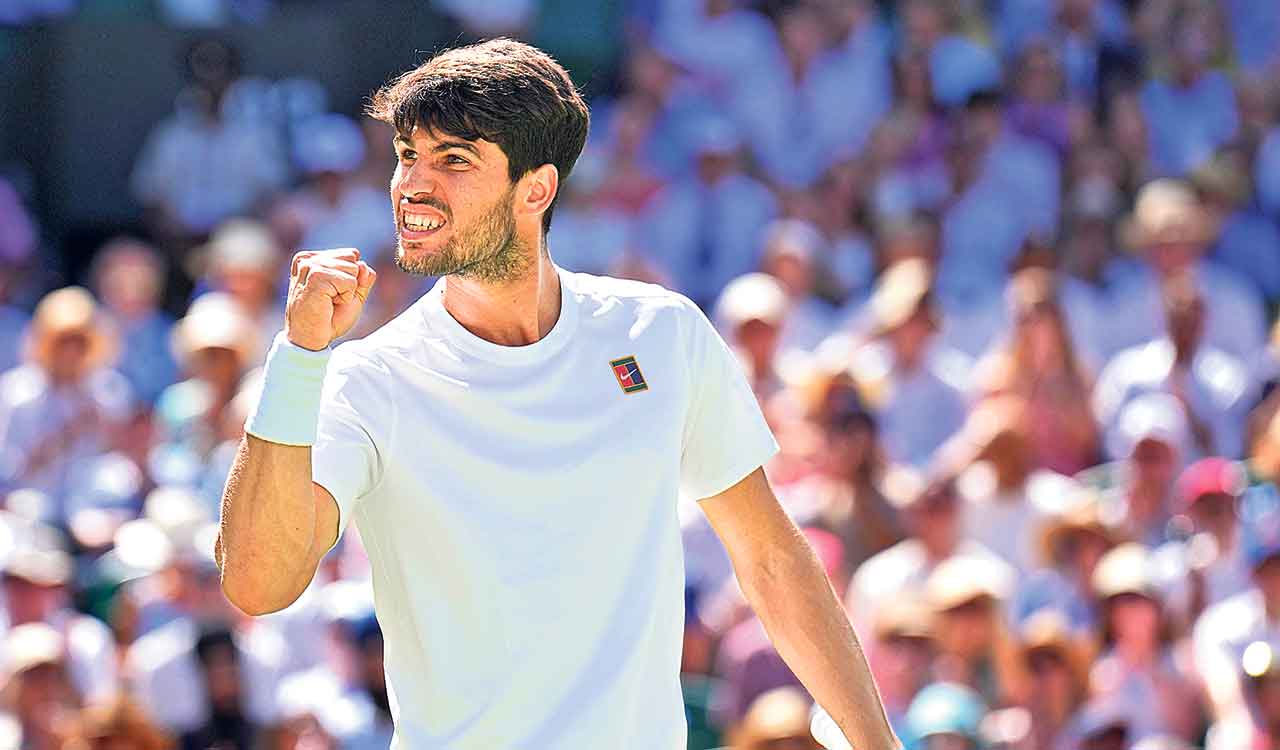 Alcaraz storms into Wimbledon final, beats Taylor Fritz 6-4, 5-7, 6-3, 7-6 (6)