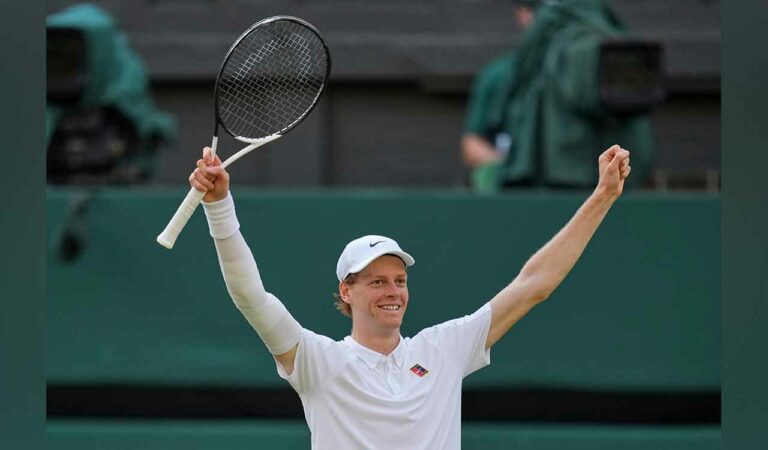sports sinner avenges french open loss beats 2 time defending champion alcaraz to win his first wimbledon t