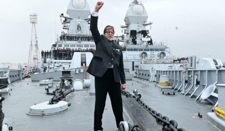 Amitabh Bachchan spent a day on an Indian Navy warship, expressing deep pride and admiration for the armed forces, praising their sacrifice, discipline and dedication in his social media and blog posts.