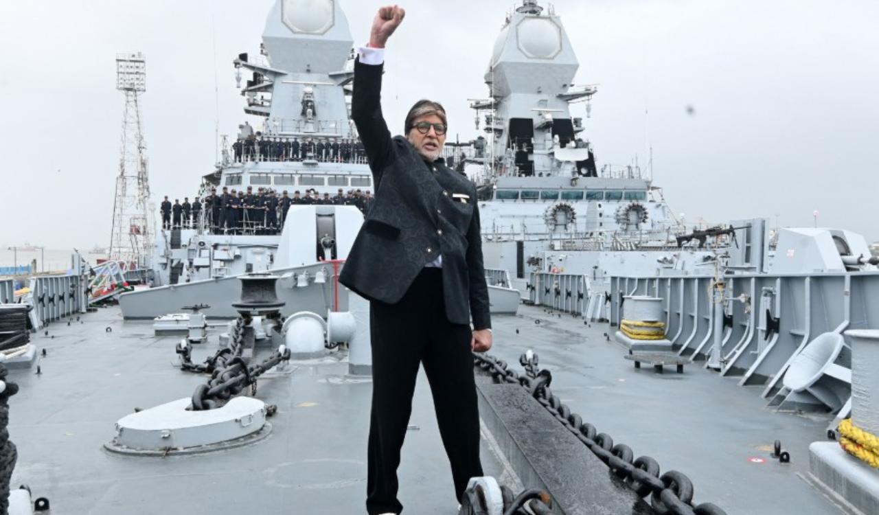 Amitabh Bachchan calls Indian Armed Forces his pride after Navy warship visit