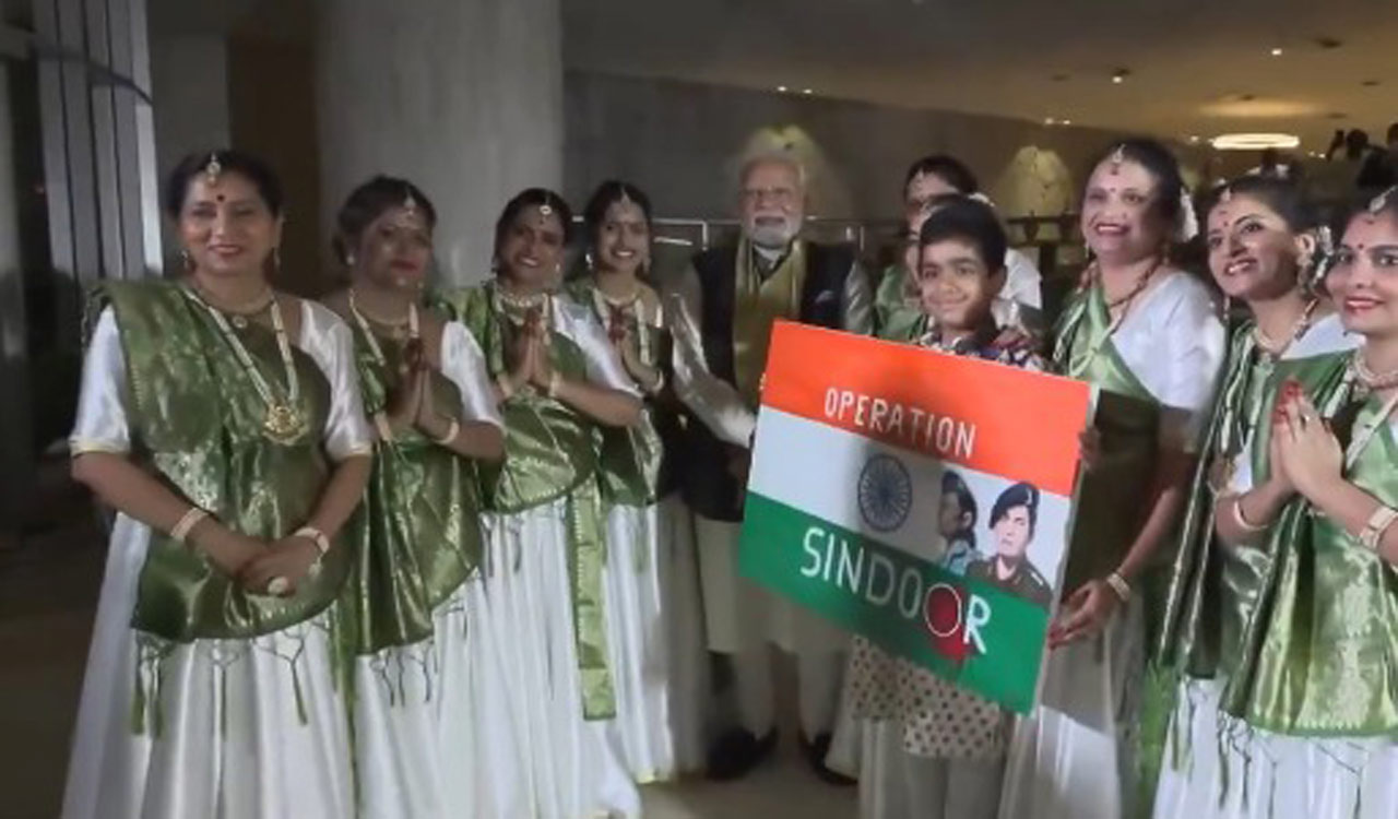 Indian diaspora member in Brazil welcome PM Modi with ‘Op Sindoor’-themed cultural performance