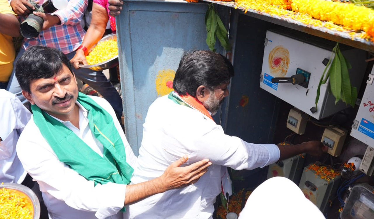 Water released from Palair reservoir for lands under NSP ayacut