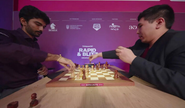sports gukesh dominates wesley so in croatia rapid takes big lead into blitz