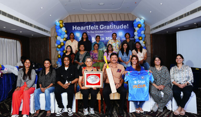 Touching farewell to women's cricket coach Anita Mishra