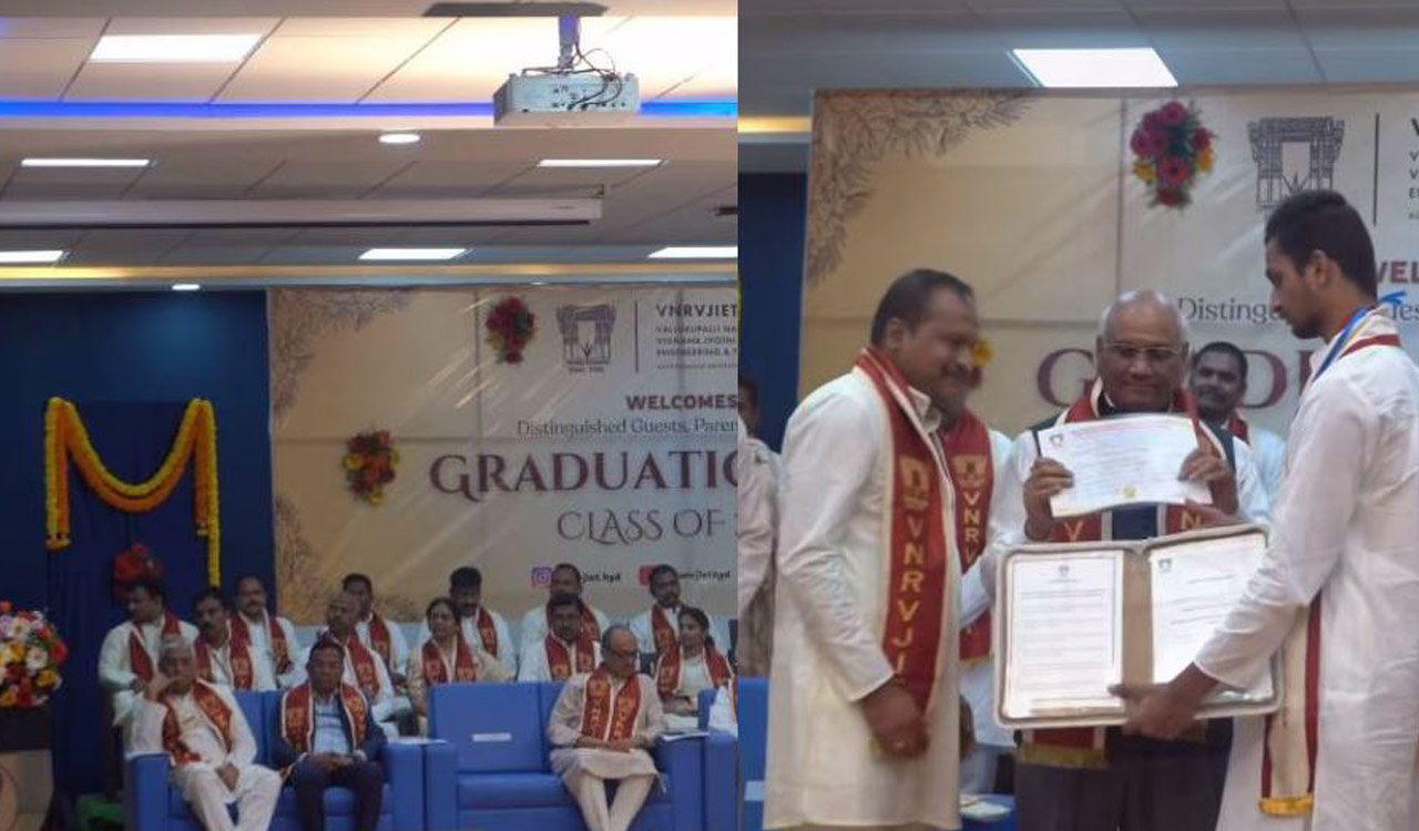 Innovation, inspiration mark VNRVJIET graduation day