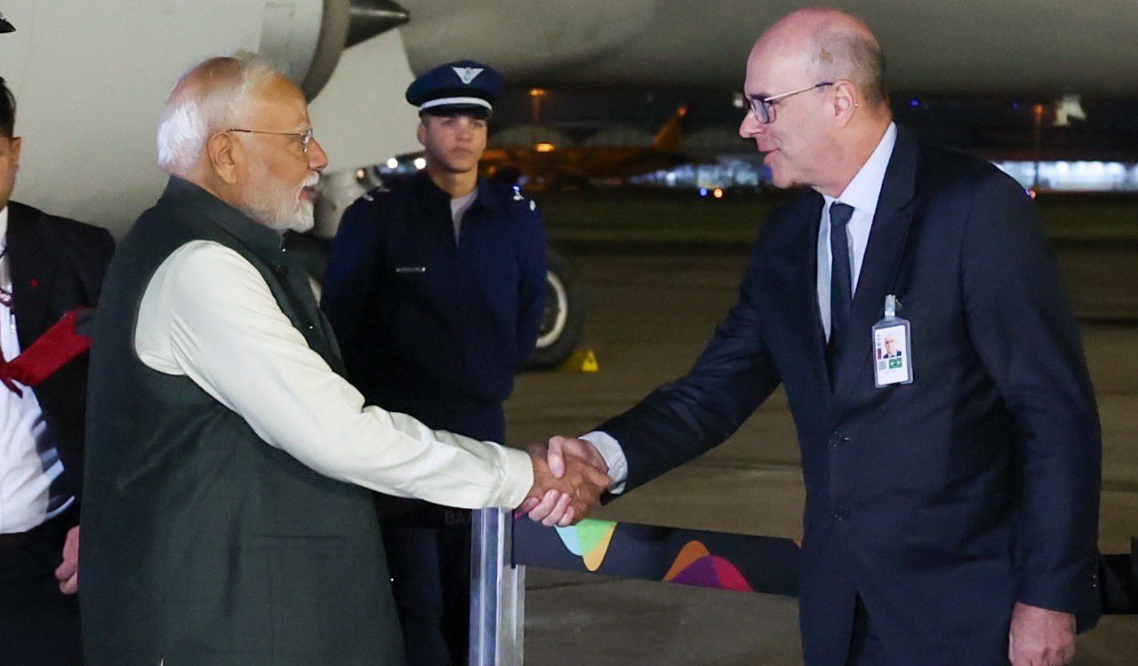 PM Modi arrives in Brazil on four-day visit to take part in BRICS Summit
