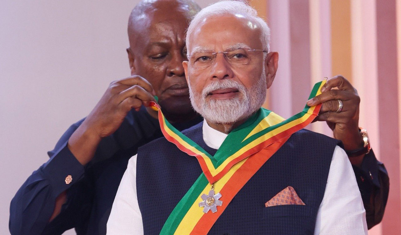 Prime Minister Modi conferred Ghana’s highest national honour