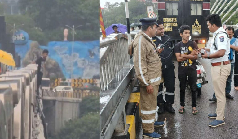 HYDRAA team rescues man attempting suicide at Durgam Cheruvu
