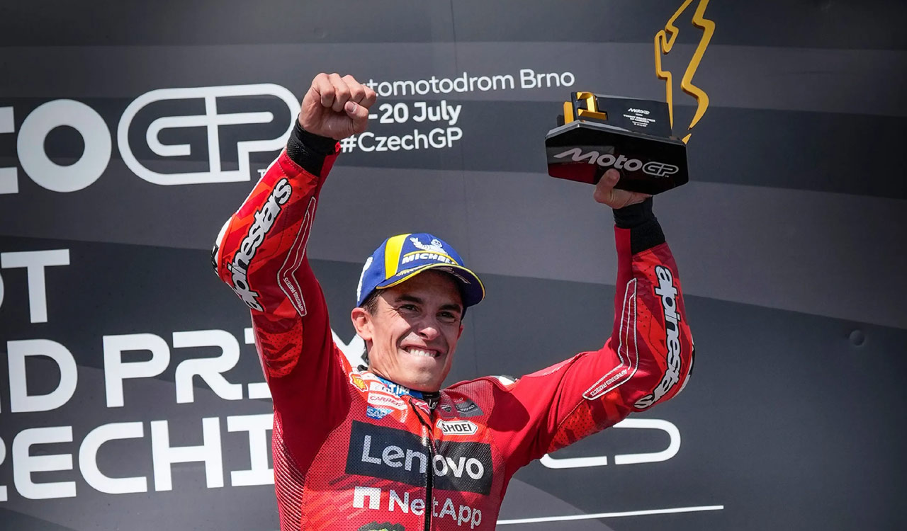 Marc Marquez dominates to clinch fifth straight win at Czechia