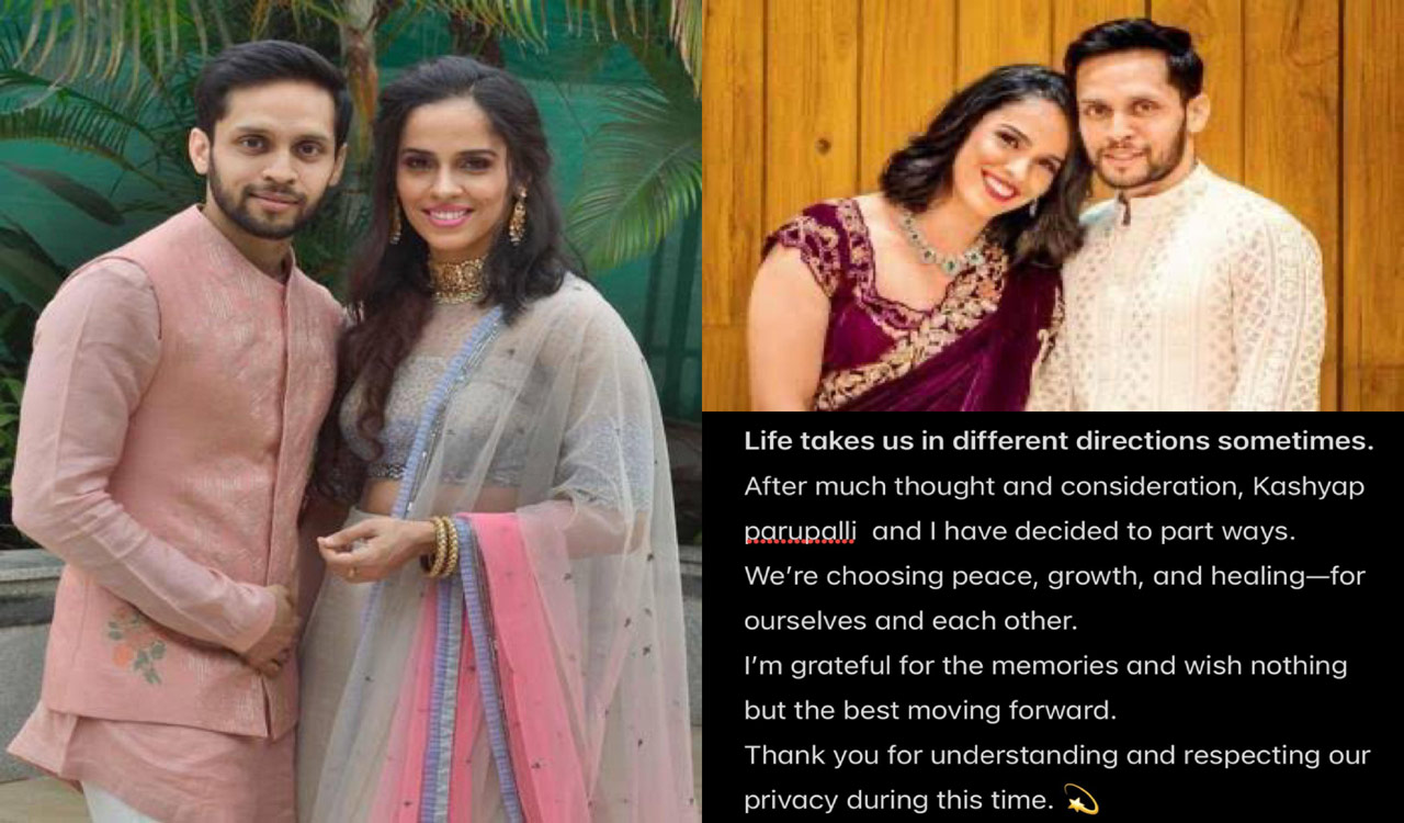 Saina Nehwal announces separation from Kashyap Parupalli after six years of marriage