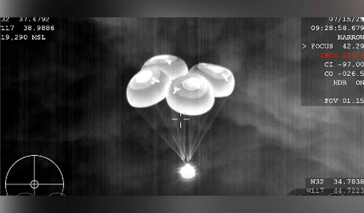 Shubhanshu Shukla, Axiom-4 returns to Earth after 18-day stay at ISS