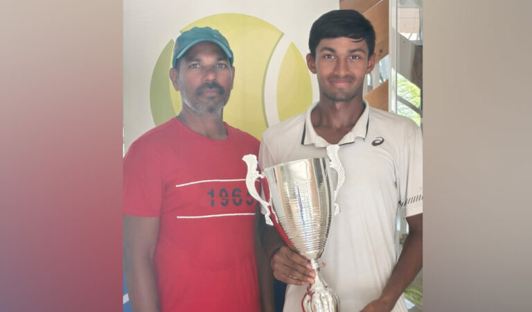 Showrya creates history with win in Spanish national tennis final