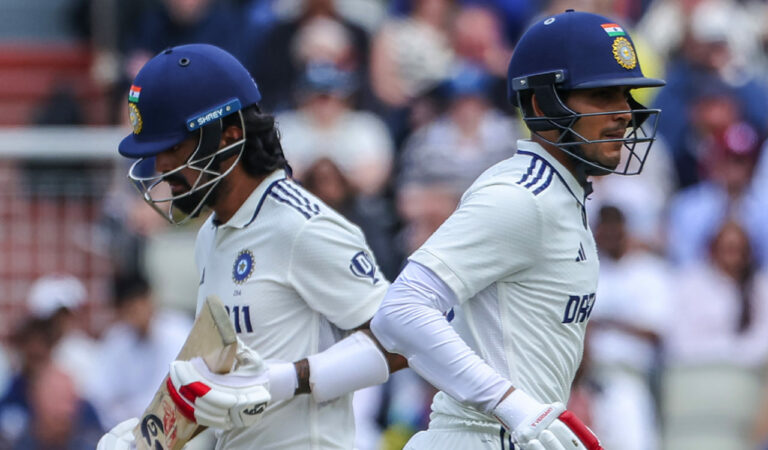 Gill and Rahul lead India’s fightback with unbeaten fifties, keep England at bay